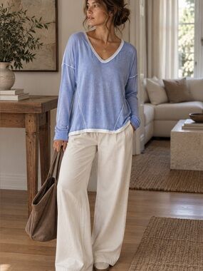 Kokun Overdyed Bamboo/Cashmere Blend Sweater – Medium